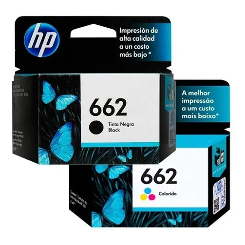 Pack Cartuchos Originales Hp 662 Color Y Negro 662 