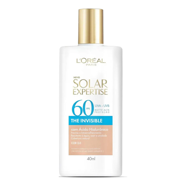 Protetor Solar Facial Fps 60, Textura Aquosa Ultraleve, Proteção Avançada Anti-idade, Cor ...