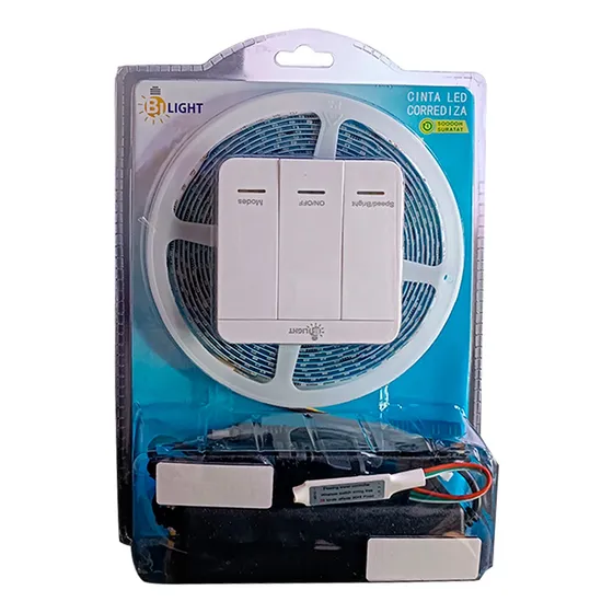 Kit De Cinta Led Corrediza 12v 6500k Luz Blanca 5mtrs 8mm