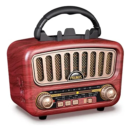 Altavoz Bluetooth Retro Recargable  Am/fm Tf Card