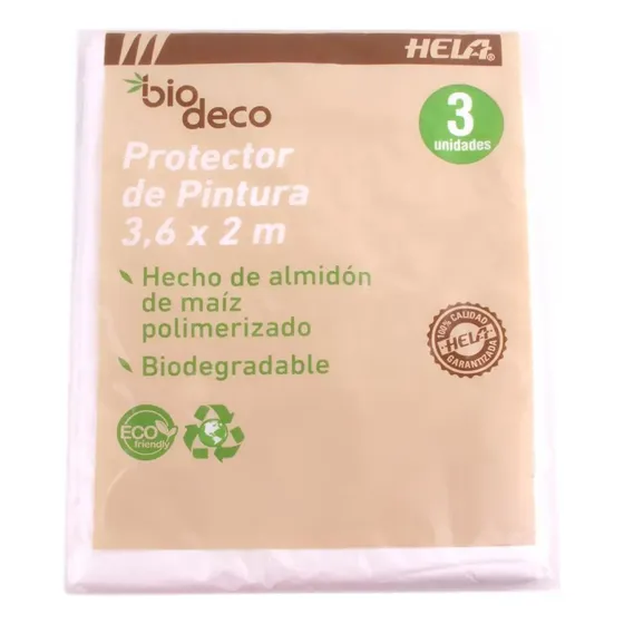 Protector Plastico Pintura 3,6x2mt Bio Deco Hela
