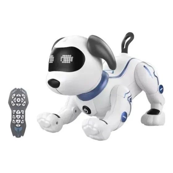 Cachorro Robô Inteligente Controle Remoto Interativo Cor Branco Personagem Robô dog Zippy Toys