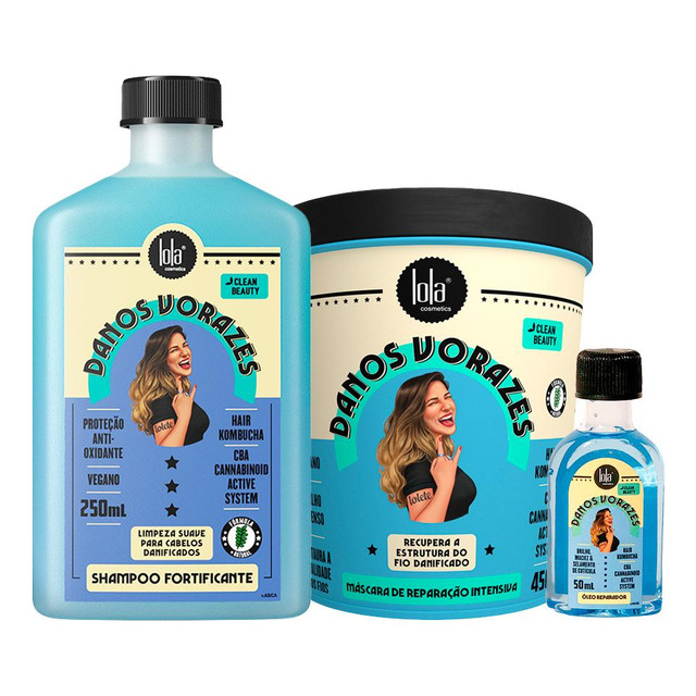 Kit Lola Cosmétics Reconstr Danos Vorazes -sh E Másc E Óleo