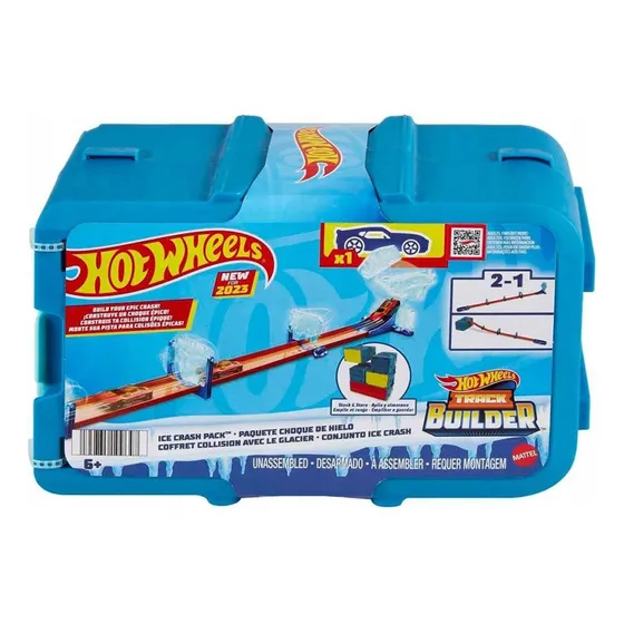  Hot Wheels Track Builder Choque De Hielo Caja  Hnj66
