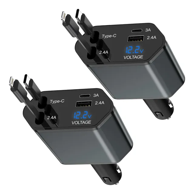 Cargador Rápido 4 En 1 66w Paquete De 2 Para iPhone