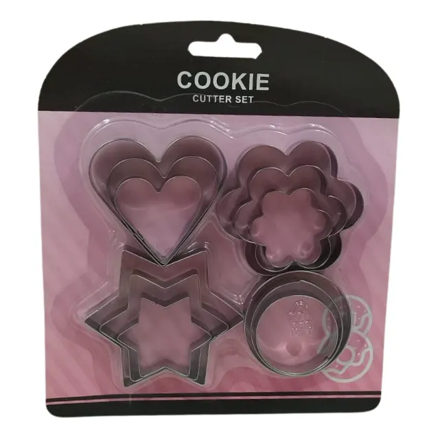 Moldes Cortantes Para Reposteria Galletas 12 Piezas 