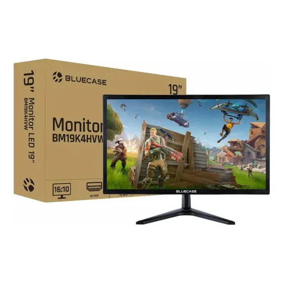 Monitor 19 Polegas Led Bluecase Led Hdmi Vga 75hz Pro 16:9