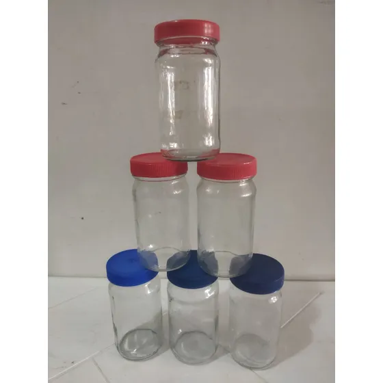 Frascos De Vidrio 200 Ml Tipo Mayonesa Con Tapa Plástica 