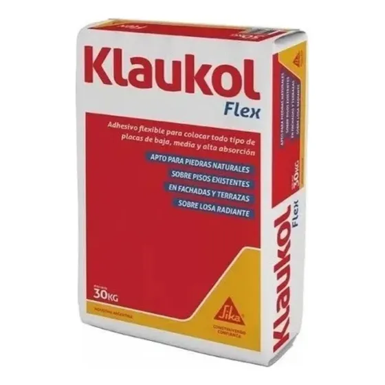 Klaukol Flex Adhesivo Cementicio Impermeable Bolsa 30 Kgs