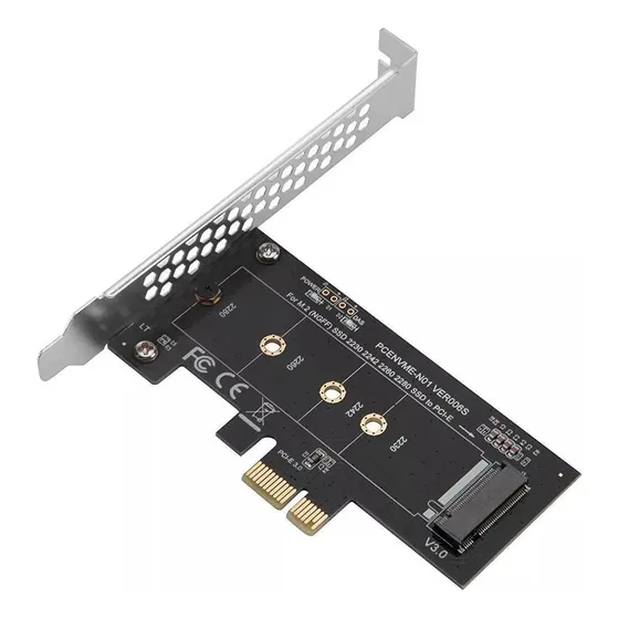 Adaptador M.2 Ssd M-key Nvme Pcie 3.0 X1