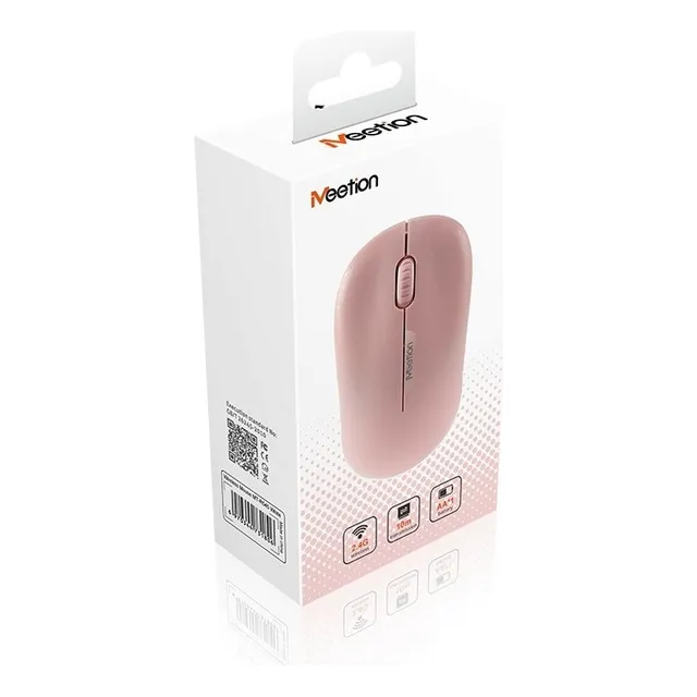 Mouse Meetion R545 Inalambrico Optical Usb Computer 2.4g Color Rosa
