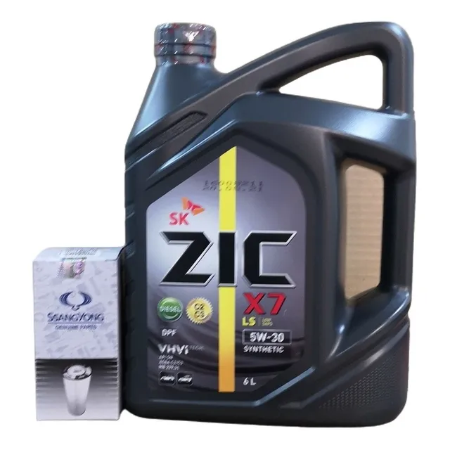 Aceite Zic X7 5w30 6litros + Filtro Original Ssangyong 