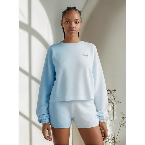 Saco Holgada Con Efecto Degradé Mujer Celeste Tommy Jeans