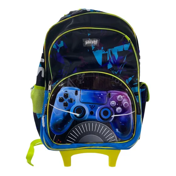 Mochila Con Carro 18 Gaming Infantil Escolar Phi Phi