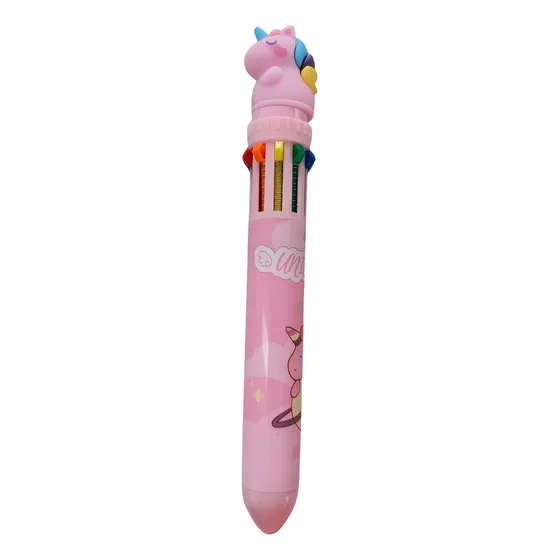 Lapicera Unicornio Multicolor Kawaii Escolar Varios Colores