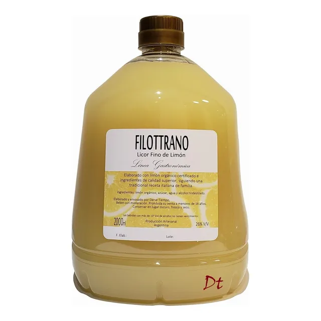 Limoncello Filottrano 2000cc - Licor Artesanal - Lemoncello