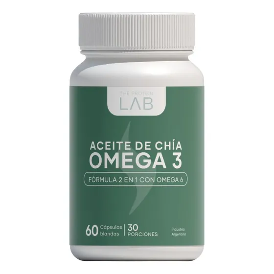 Aceite De Chia Omega 3 X 60 Cápsulas The Protein Lab Sabor Neutro