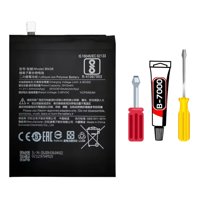 Baterla Para Mi A2 | Mi 6x - Bn36 + Kit Reparo