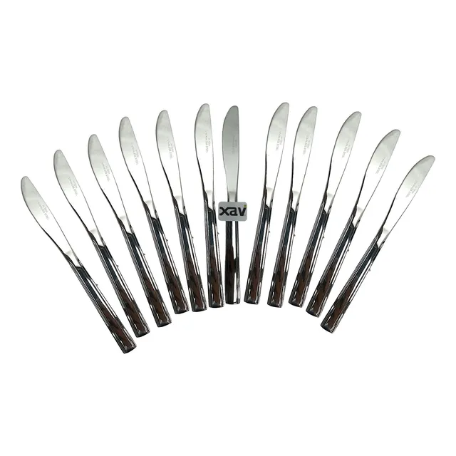 12 Cuchillo Mesa Acero Cubierto Capri Restaurant Hitech 9104