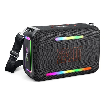 Bocina Bluetooth Zealot S95 120w Con Luz Led Ipx6 Subwoofer