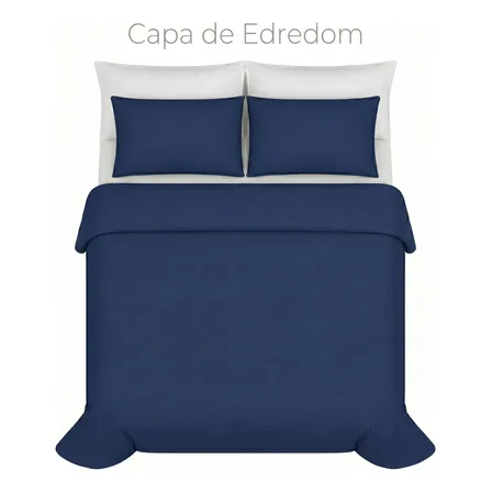 Capa Edredom King Duvet 2,50 X 2,70 400 Fios Com Ziper
