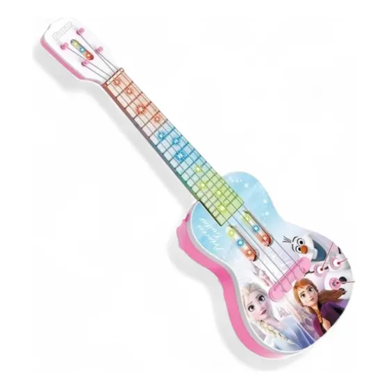 Juguete Guitarra Eléctrica Con Luces Y Sonidos Niñas Frozen