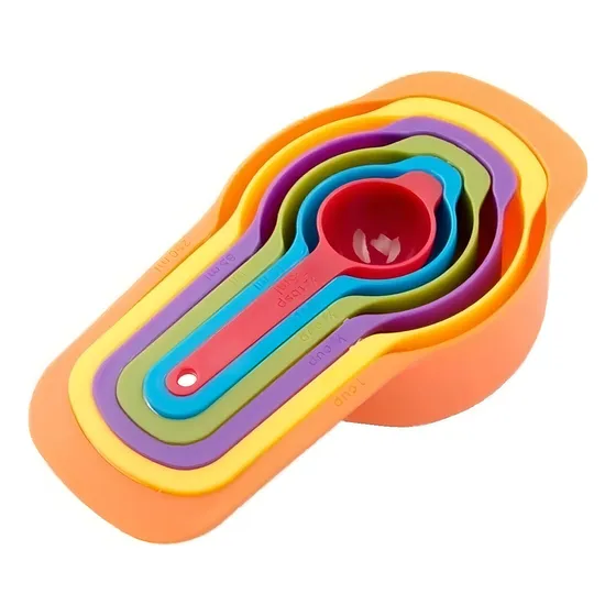 6 Cucharas Medidoras Cocina Repostería Medida Tazas