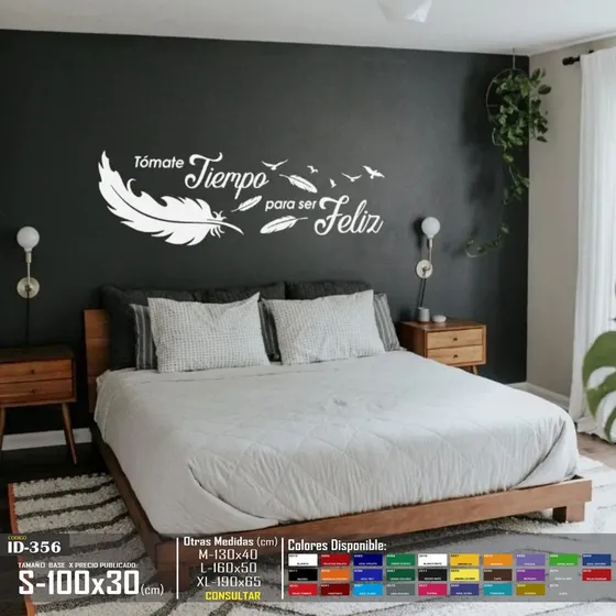 Vinilos Decorativos Frase Para Cabecera Calcomania