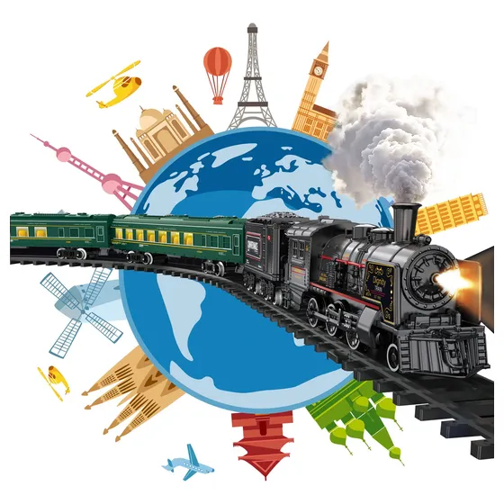 Juegos De Trenes Elctricos Para Nios, Aleacin De Metal, Jugu