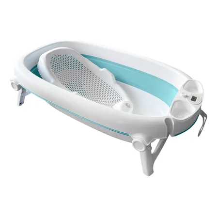 Bañera Para Bebe Carestino Hawaii Aguamarina Con Soporte