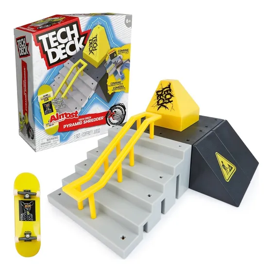 Tech Deck Pista Rampa Pyramid Shreder Skate Dedos + Patineta