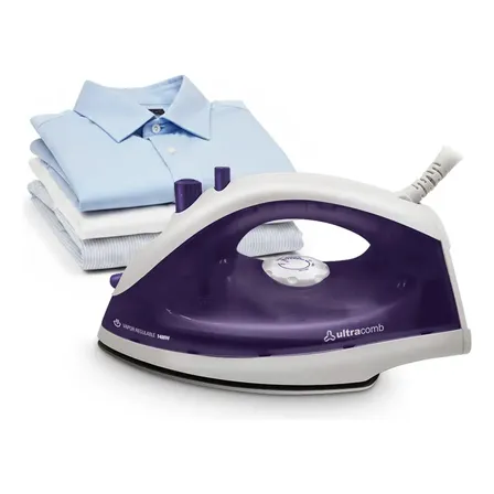 Plancha Vapor Ultracomb 1400w Antiadherente Rociador Pl4170 Color Violeta 220V Vapor Regulable
