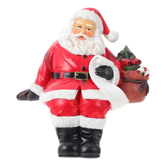 A Bolso De Papá Noel Con Decoraciones Navideñas Para