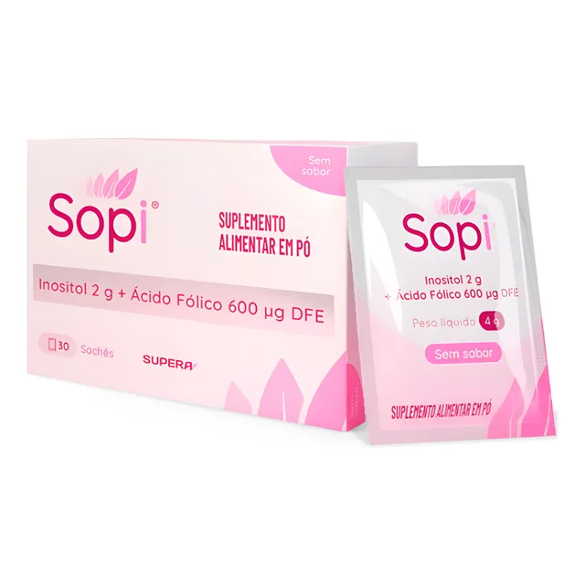 Sopi - Inositol E Ácido Fólico - 30 Sachês