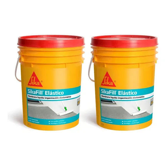 Membrana Liquida Sika Sikafill Elastico Mayor Rendimiento 20+20 Kg | Cuotas sin interés