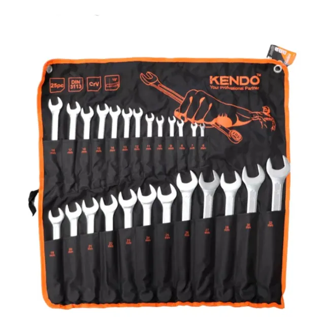 Juego De 25 Unidades Llaves Mixtas 6-32mm Premium Kendo