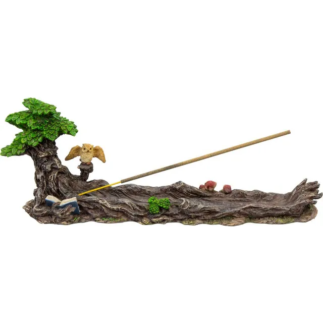 Kheops International Hombre Verde Buho Incienso Holder