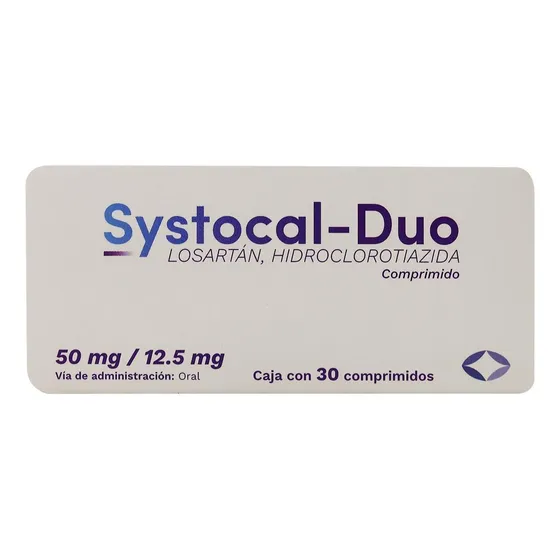 Systocal Duo Losartán Hidroclorotiazida C/30 Comp 50/12.5mg