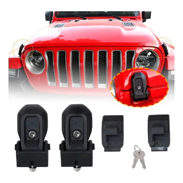 Candados Cofre Jeep Wrangler Jl 2018-2024 Laterales Seguros