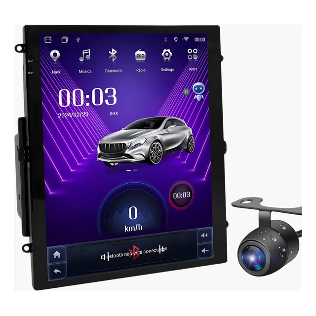 Central Multimidia Wifi Android 9 Tela Flutuante Touch 2din