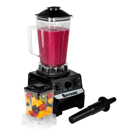 Licuadora Vaso Procesador De Alimentos 15 Velocidades 2.5 L Negro