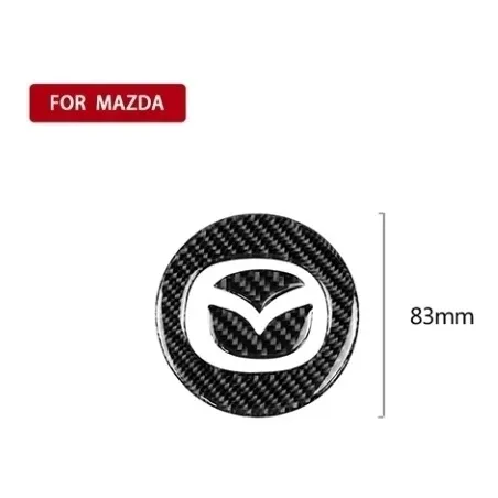 Pegatina Volante Mazda 3, 6, Cx3, Cx5 2018-22 Fibra Carbon