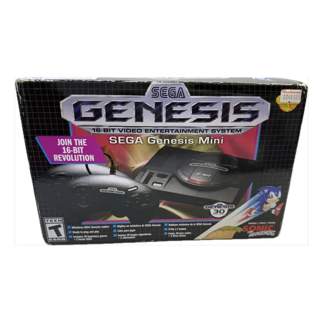 Consola Sega Genesis Mini Completo En Caja Negro