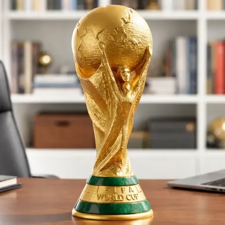 Taça Copa Do Mundo Fifa Rica Em Detalhes Tamanho Real