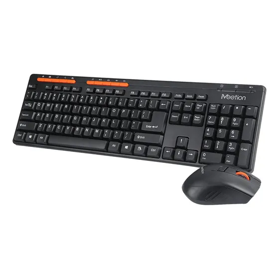 Combo Teclado Y Mouse Pc Inalambrico Notebook Meetion 2,4ghz