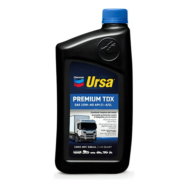 Aceite para motor Ursa mineral 15W-40 para camiones y buses x 946mL