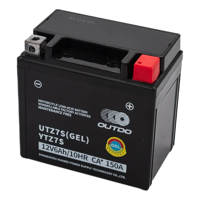 Bateria Gel Moto Outdo 12v 6 Ah Ytz7s Alto Rendimiento