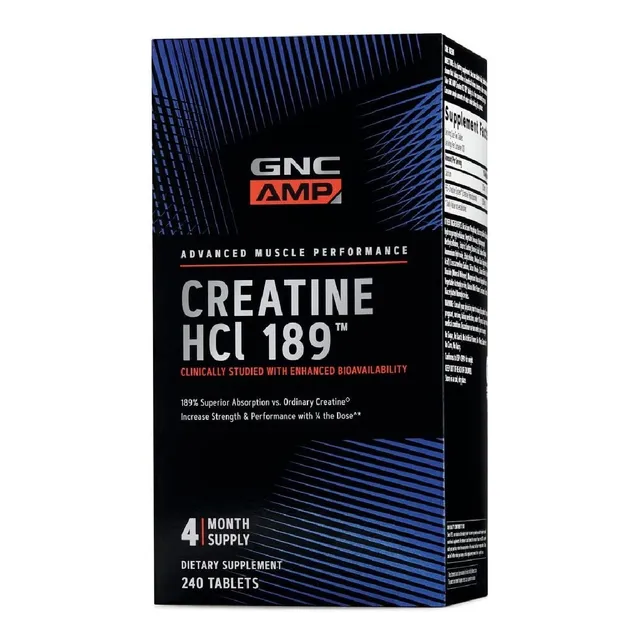 Creatina Hcl Gnc 240 Tabletas Sabor Neutro