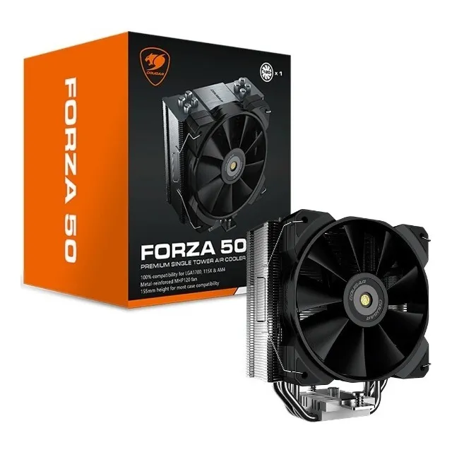 Enfriador de aire Cougar Gaming Force 50 120 mm PWM - 3MFZA50,0001 LED sin LED