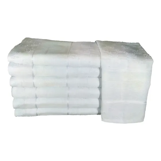 Kit 12 Pano De Prato Para Bordar Ponto De Cruz Atacado Cor Branco